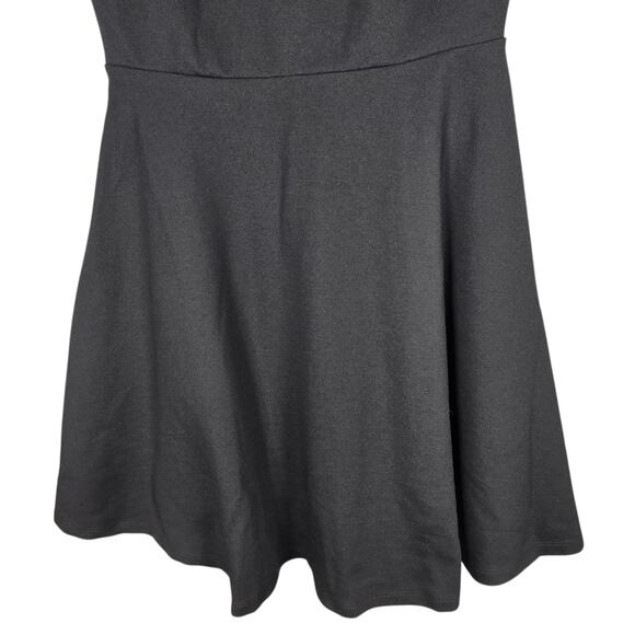 Lulus Black Fit & Flare Lace Back Mini Dress — Size Small - Picture 7 of 9